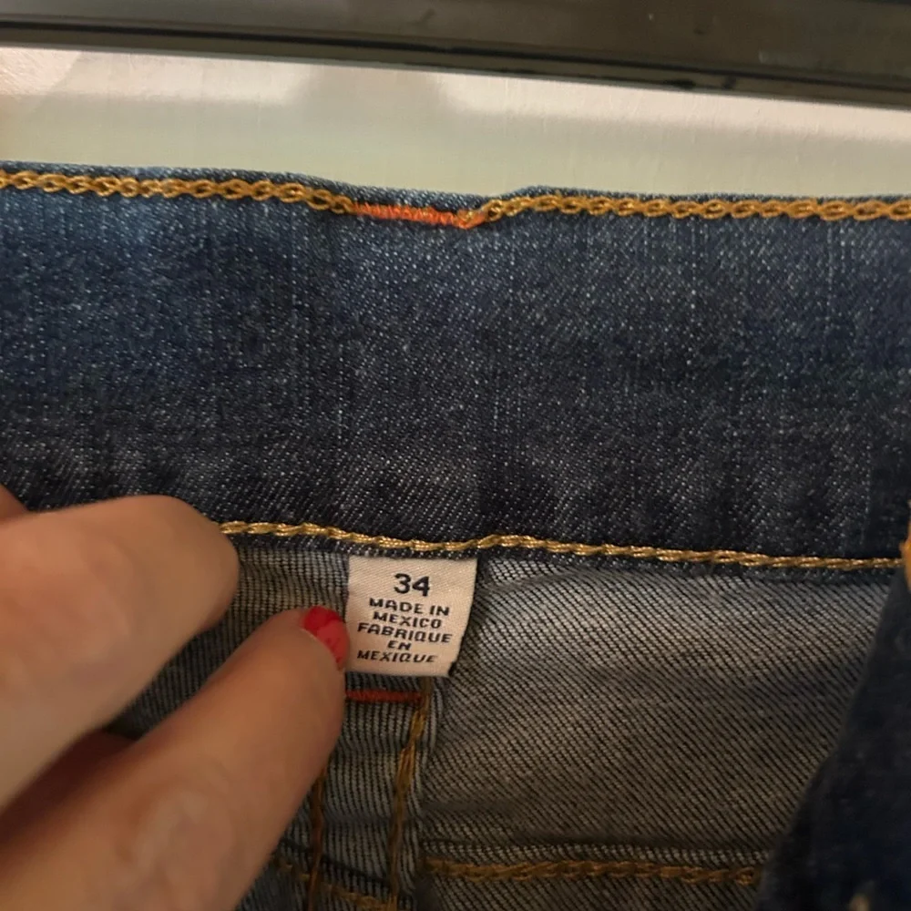 True Religion Blue Jean Shorts Distressed Casual Frayed